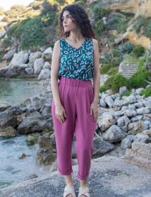 WiDDA berlin Hose Jupp in Pink aus Tencel