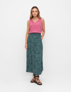 WiDDA berlin Gemusterter Midirock JULIP forest Print aus ECOVERO Viskose