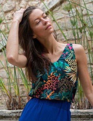 WiDDA berlin gemusterte Sommerbluse tropic aus ECOVERO®