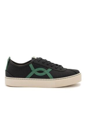 Vesica Piscis Footwear KAFKA BLACK SNEAKER OF RECYCLED COTTON