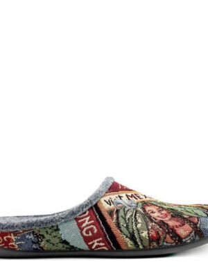 Veganer thies ® Eco World Travel Slipper aus gewebtem Textil