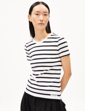 ARMEDANGELS KARDAA STRIPES Damen Ripp-T-Shirt aus Bio-Baumwoll Mix