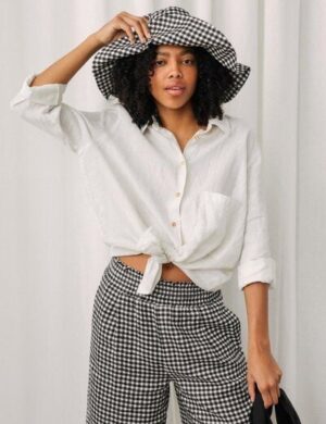 TWOTHIRDS Shirt Vegan Judinsalo aus 100% Leinen