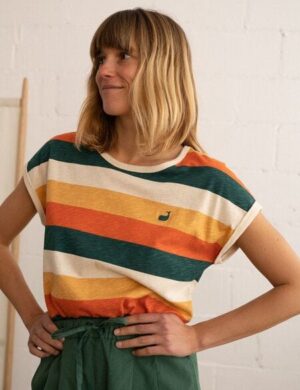 TWOTHIRDS Gemustertes Top Vegan Gortina aus Bio-Baumwolle