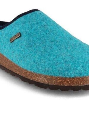 Tuffeln Vegane Hausschuhe im Tiroler Clogs Design – Unisex Filzpantoffeln mit Korkfußbett