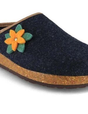 Tuffeln Vegane Damen Hausschuhe Filzclogs Blumig