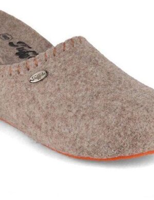 Tuffeln Geschlossene Filz-Slipper ‚Hauszeit‘ mit anatomisch geformtem Korkfußbett