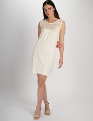 TRANQUILLO Kurzes Kleid mit Spitzendetails (S25X46)