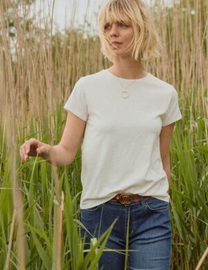 TRANQUILLO Kurzarm Rundhals Jerseyshirt Iiriis GOTS(1010017)