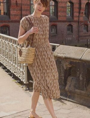 TRANQUILLO Kleid Mariaa aus EcoVero Crinkle Viskose (1140007)