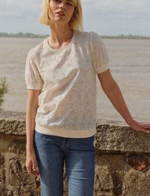 TRANQUILLO Bluse Leeaa in Lace Optik aus Baumwolle (1180004)