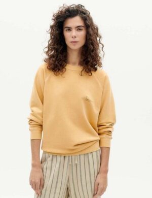 thinking mu Sweatshirt mit Rundhalsausschnitt – FTP – aus 100% biologisch angebauter Baumwolle