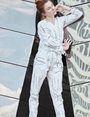 Sophia Schneider-Esleben Hose Eva – Damenhose, Bundfaltenhose, Highwaist aus Bio-Baumwolle