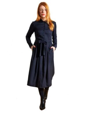 Sophia Schneider-Esleben Dress Marie, Navy – Damenkleid aus Tencel
