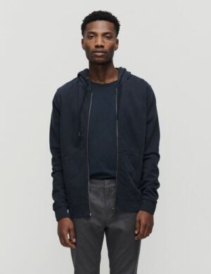 SANVT Die Hoodie Sweatjacke – Dunkelblau