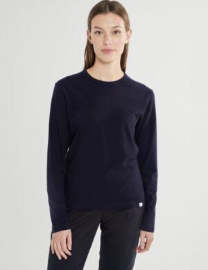 SANVT Das Unisex Langarm T-Shirt – Nachtblau