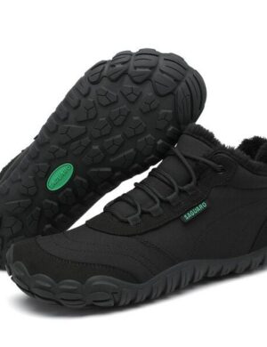 SAGUARO Barfuß-Schuhe vegan Winter-Stiefel warm & weich gefüttert Boots