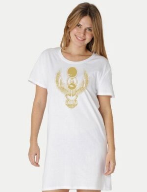 Peaces.bio – handbedruckte Biomode Longshirt Cheper Damen