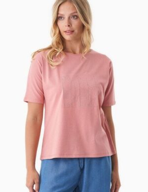 ORGANICATION T-Shirt aus Bio-Baumwolle mit Stickerei