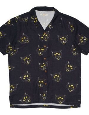Nudie Jeans Kurzarm-Hemd Arvid The Cat