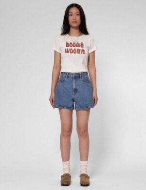 Nudie Jeans Jeansshorts – Maeve – aus Bio-Baumwolle und recycelter Baumwolle