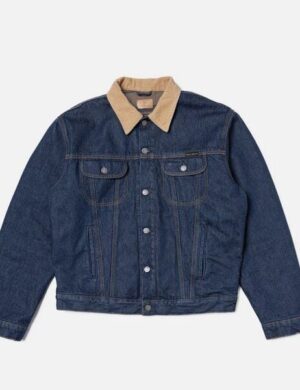 Nudie Jeans Jeansjacke mit Futter- Johnny Thunder- aus Biobaumwolle