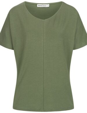 NATIVE SOULS Lyocell Damen V-Neck Shirt Medhu