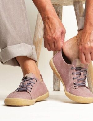 nahtur-design Barfußschuhe aus Bioleinen mit Kautschuksohle unisex