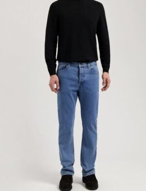 MUD Jeans Herren Jeans Bootcut Leo – Stone Vintage