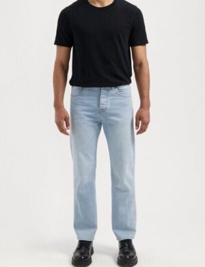 MUD Jeans Herren Jeans Alex Mid Loose Light Weight – Stone Vintage