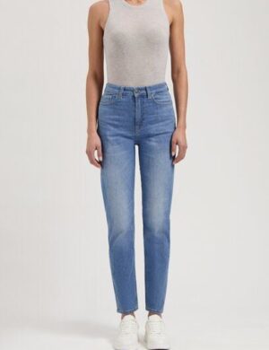 MUD Jeans Damen Jeans Tapered Mams – Old Stone