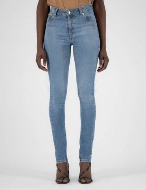 MUD Jeans Damen Jeans Skinny Hazen – Fan Stone