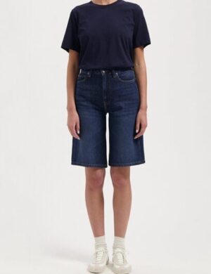 MUD Jeans Damen Jeans Roxy Short – Faded Vintage