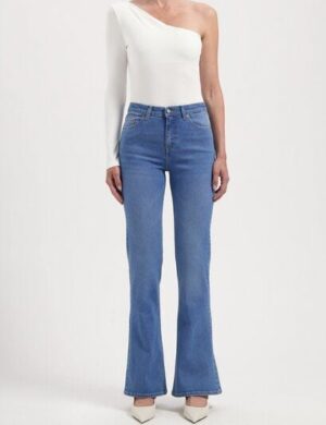 MUD Jeans Damen Jeans Isy High Flared – Fresh Fade