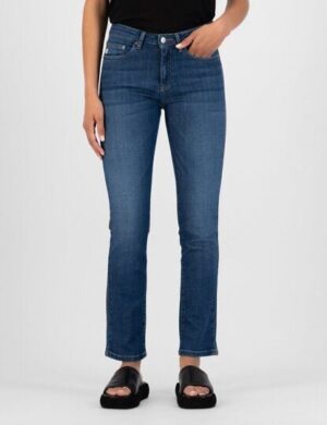 MUD Jeans Damen Jeans Faye Straight – Stone Indigo