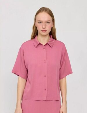 Mazine Kurzarm Hemdbluse – aus Ecovero