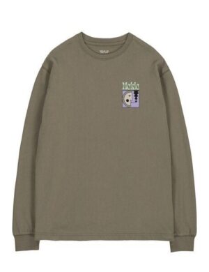 Makia Longsleeve für Männer Crescent – Dark Olive