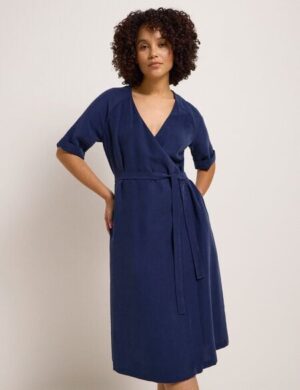 LANIUS Wickelkleid aus TENCEL Modal und recyceltem Polyester