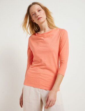 LANIUS Wasserfallshirt aus Hanf und Bio-Baumwolle