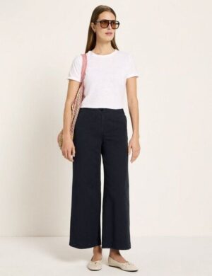 LANIUS Verkürzte Hose (OCS) aus Bio-Baumwolle und Leinen