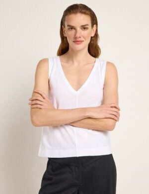 LANIUS Top mit V-Ausschnitt (GOTS) aus Bio-Baumwolle