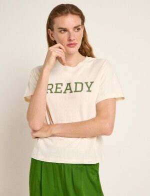 LANIUS Statementshirt READY (OCS) aus Hanf und Bio-Baumwolle