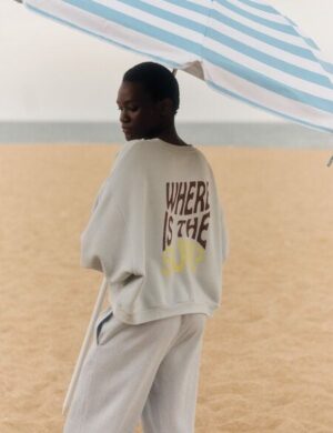 LANIUS Statement Sweatshirt (GOTS) aus Bio-Baumwolle und recyceltem Polyester