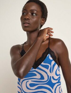 LANIUS Spitzentop aus TENCEL Lyocell