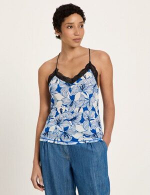 LANIUS Spitzentop aus TENCEL