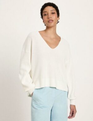 LANIUS Pullover mit V-Ausschnitt