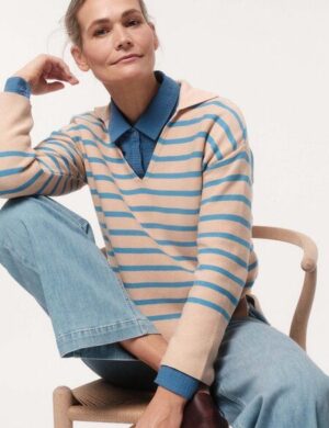 LANIUS Polokragen Pullover aus Bio-Baumwolle