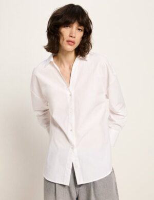LANIUS Oversize Hemdbluse (GOTS) aus Bio-Baumwolle