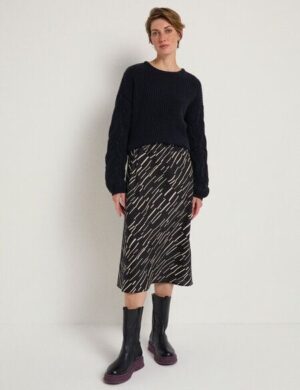 LANIUS Midirock Print Irregular aus TENCEL Lyocell