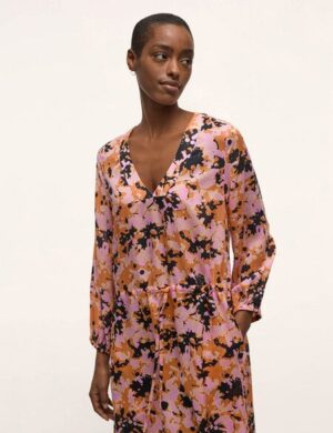 LANIUS Maxikleid Print Powerful Bloom aus TENCEL